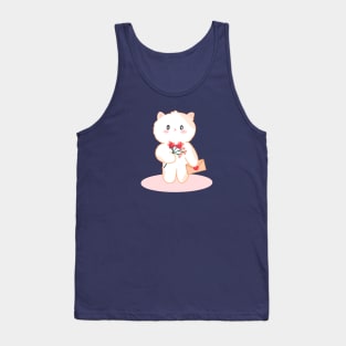 Valentine Cat in love Tank Top